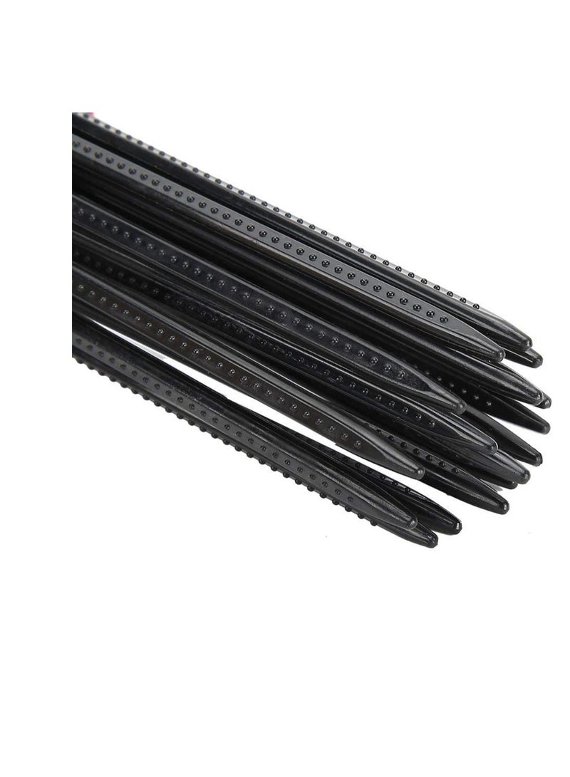 SYOSI أدوات تصفيف الشعر 17 مشط أسنان 2 قطعة مشط تجعيد الشعر المحمول المضاد للانزلاق فرشاة شعر مستديرة احترافية للاستخدام الشخصي في المنزل والسفر وصالونات الشعر - Image 3