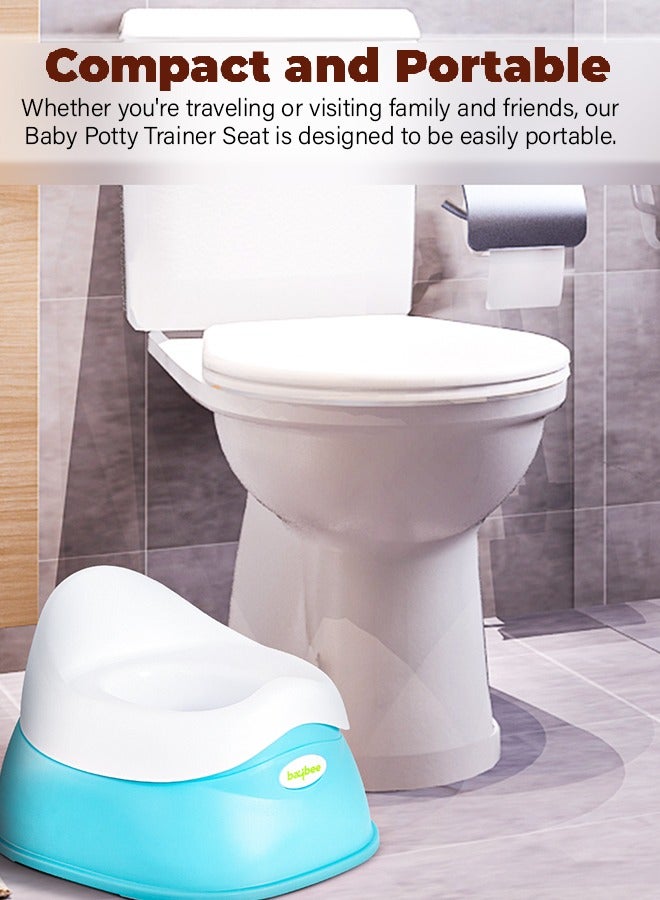 Baybee Neo Baby Potty Training Seat for Baby, Portable Kids Potty Chair Seat for Toddlers with Detachable Bowl & High Backrest, Baby Toilet Seat Potty Seat for Kids 0 to 3 years Boy Girl (Blue) - Image 5