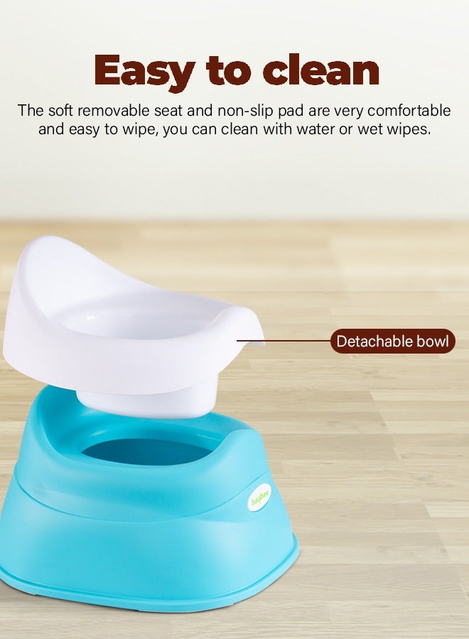 Baybee Neo Baby Potty Training Seat for Baby, Portable Kids Potty Chair Seat for Toddlers with Detachable Bowl & High Backrest, Baby Toilet Seat Potty Seat for Kids 0 to 3 years Boy Girl (Blue) - Image 4