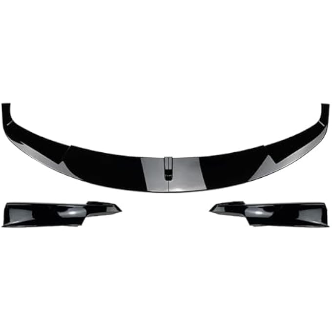 FINMOKAL Black Front Bumper Lip Splitter Spoiler Body Kit Compatible with BMW 3 Series 320i F30 F31 M-Tech 2013 2014 2015-2022 - Image 1