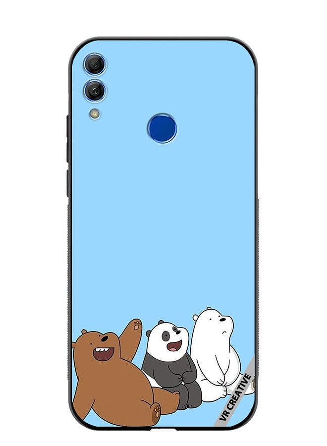 Protective Case Cover For Honor 10 Lite 3 Cute Teddy Design Multicolour