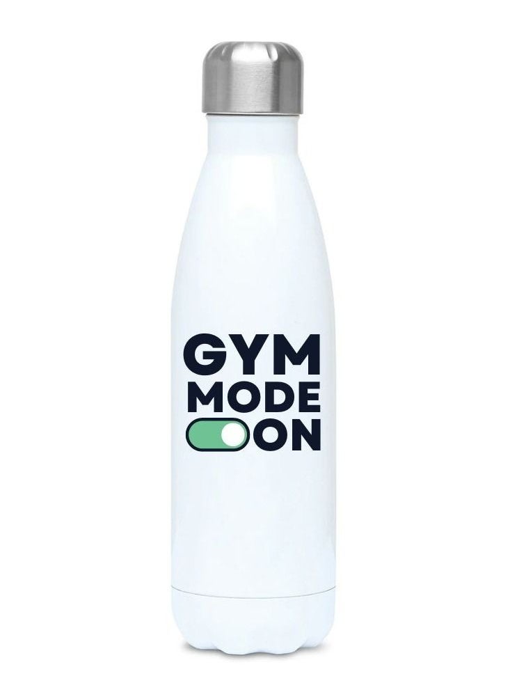 MEC - Gym Mode On Gym Printed Water Bottle Flask Water Bottle For Kids Insulated Water Container Stainless Steel & Vacuum Kids Flask Leak Proof Flex Cap Sports Water Bottle 17 OZ - Image 1