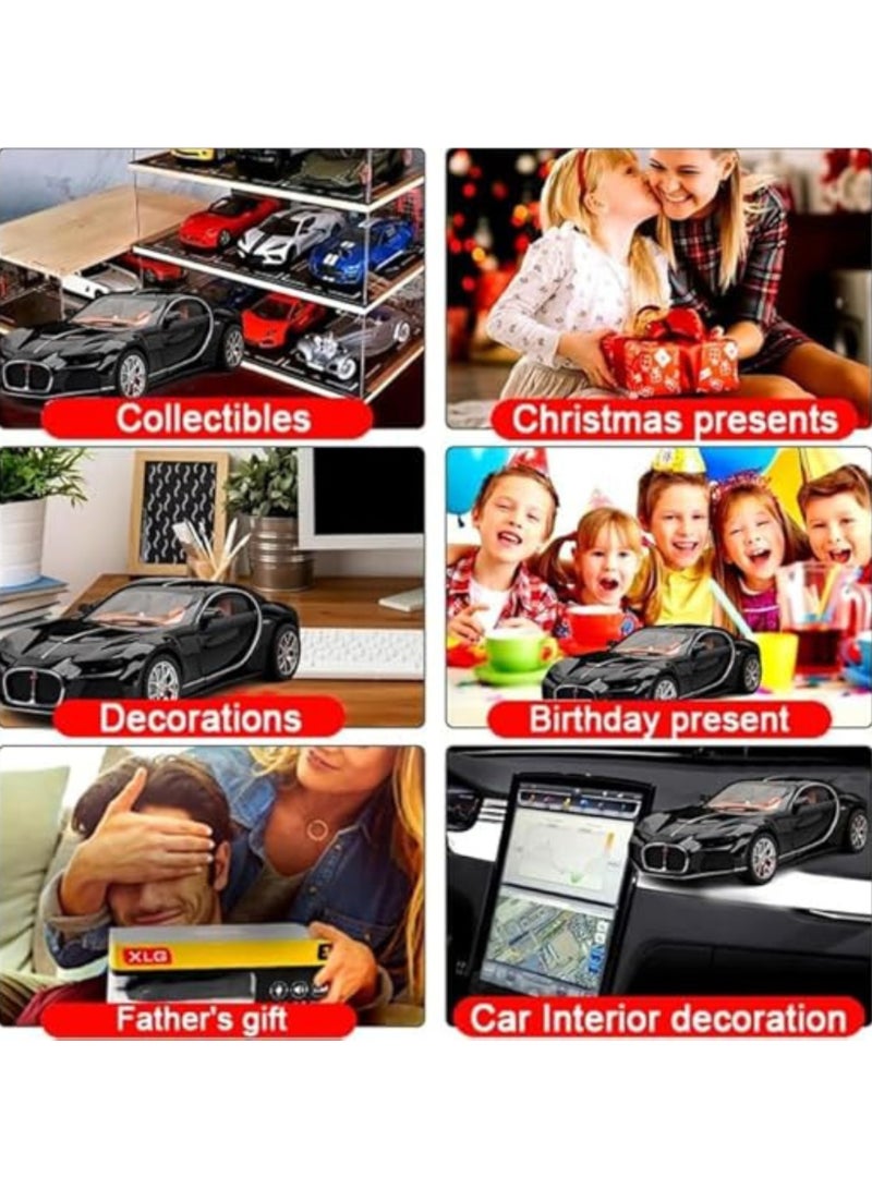 Bugatti 1:24 Scale Bugatti Atlantic Alloy Car Model Diecast Toy Vehicles for Kids, with Lights and Music，Gifts for Adults and Children, Decorative Objects, Collectibles. (as per stock)) - Image 3