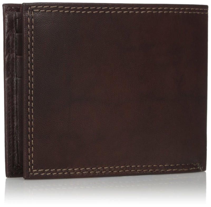 Buxton Men's Hunt Credit Card Billfold Wallet, Brown, One Size - Image 2