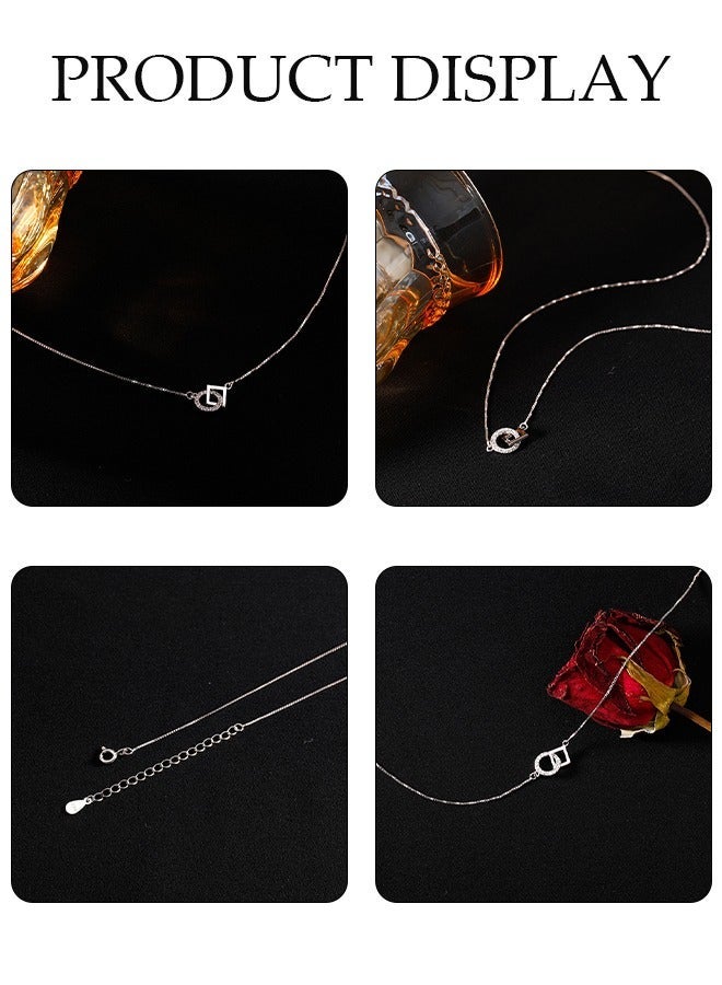 DUNISO Drop-Shaped Pendant Necklace For Women and Girls Trendy Fashion Accessories with a Unique Minimalist Vibe Fashion Jewelry Dress Accessories - Image 4