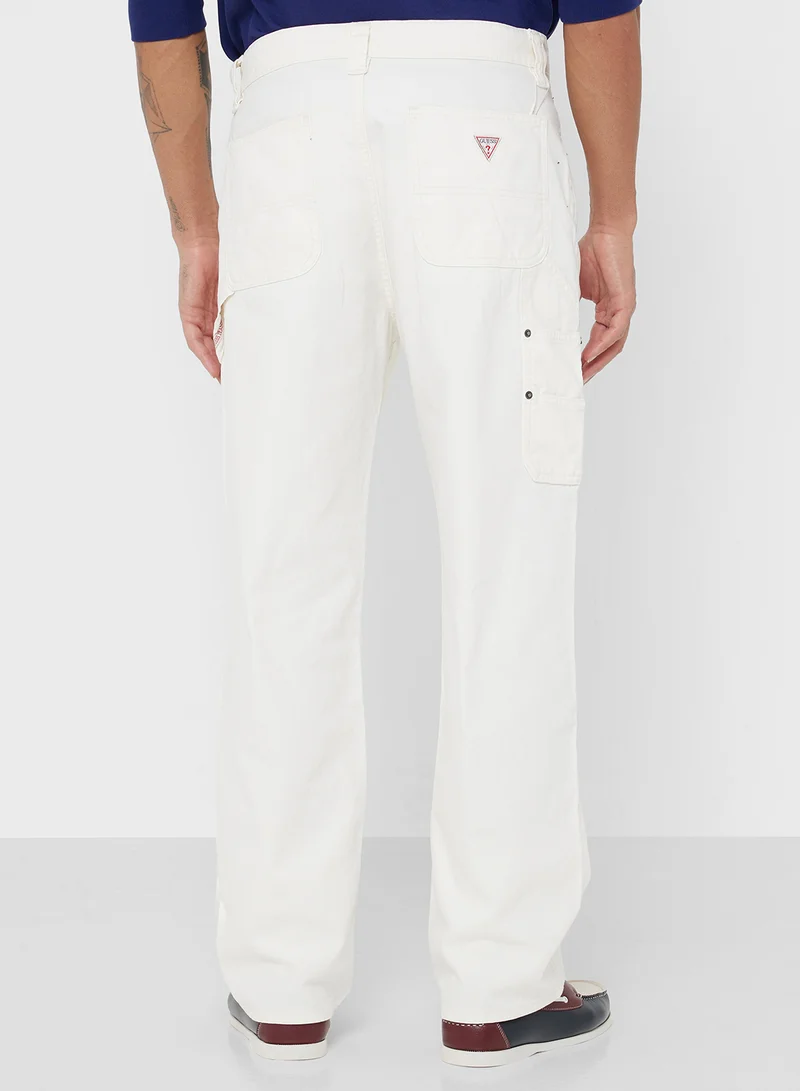 Guess Jeans Unisex Carpenter Regular Fit Pants
