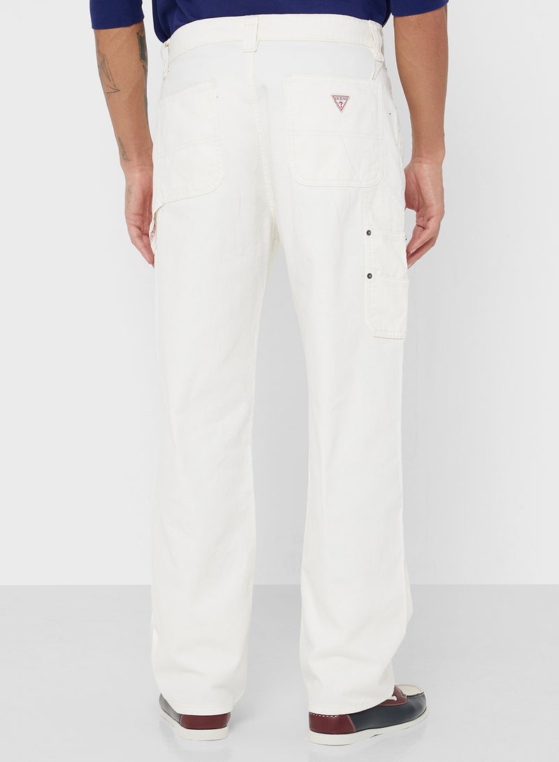 GUESS Unisex Carpenter Regular Fit Pants - Image 4