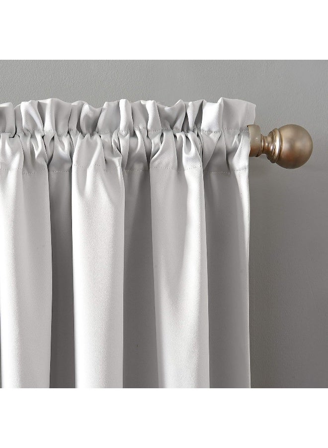 Sun Zero Oslo Theater Grade Extreme Total Blackout Rod Pocket Curtain Panel 52 x 95 Pearl - Image 3