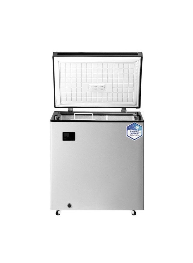 يونيون إير فريزر أفقي يونيون اير ديجيتال، ديفروست، بدون درج، 200 لتر، فضي - UC-200VVA-DH - Image 2