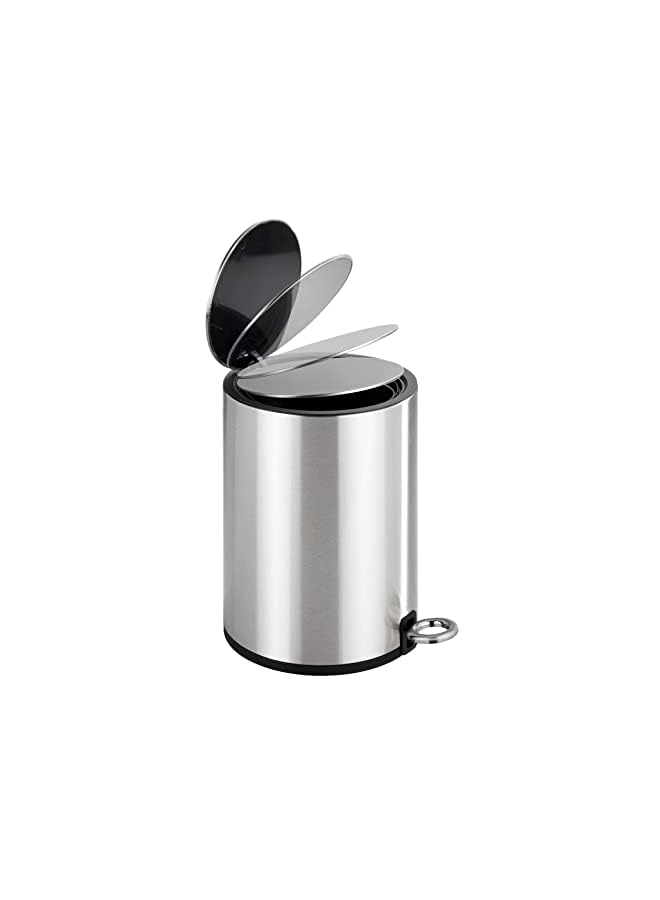 Raxoom Pedal Bin Monza, Stainless Steel, Soft Close Home Garbage Can, Durable & Strong Construction, 3 Litre Capacity, 18.5x25.5x24.5cm, Shiny - Image 2