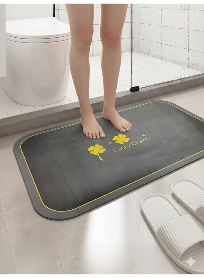 LIVVY Non-Slip Bathroom & Kitchen Mat 60x40 cm – Super Absorbent Quick Dry Soft Floor Carpet for Shower, Toilet & Home Decor Anti-Slip, Water Absorbent, Fast Dry, Durable Rug - Image 3