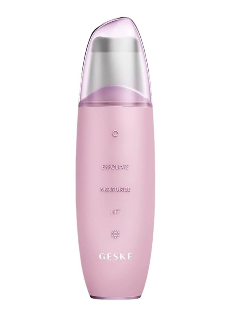 Geske MicroCurrent Skin Scrubber and Blackhead Remover 9 in 1 SmartAppGuided Pink 1unit - Image 1