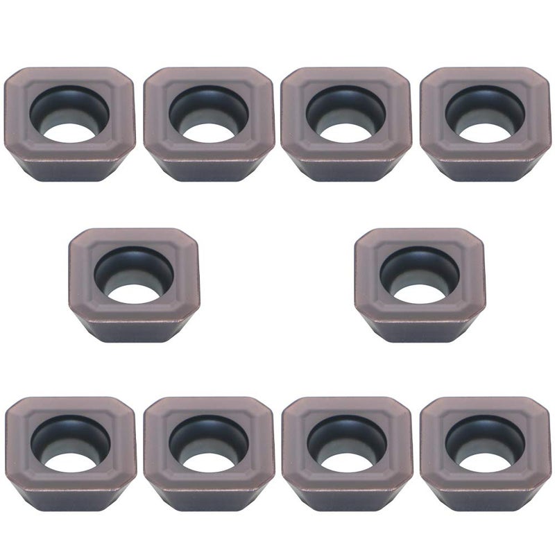 LingGan 10PCS SEHT 43 AFSN Carbide Insert Face Mill SEHT1204 X45 PC230 Lathe Milling CNC Tools Milling Cutter for Processing Stainless Steel. - Image 1