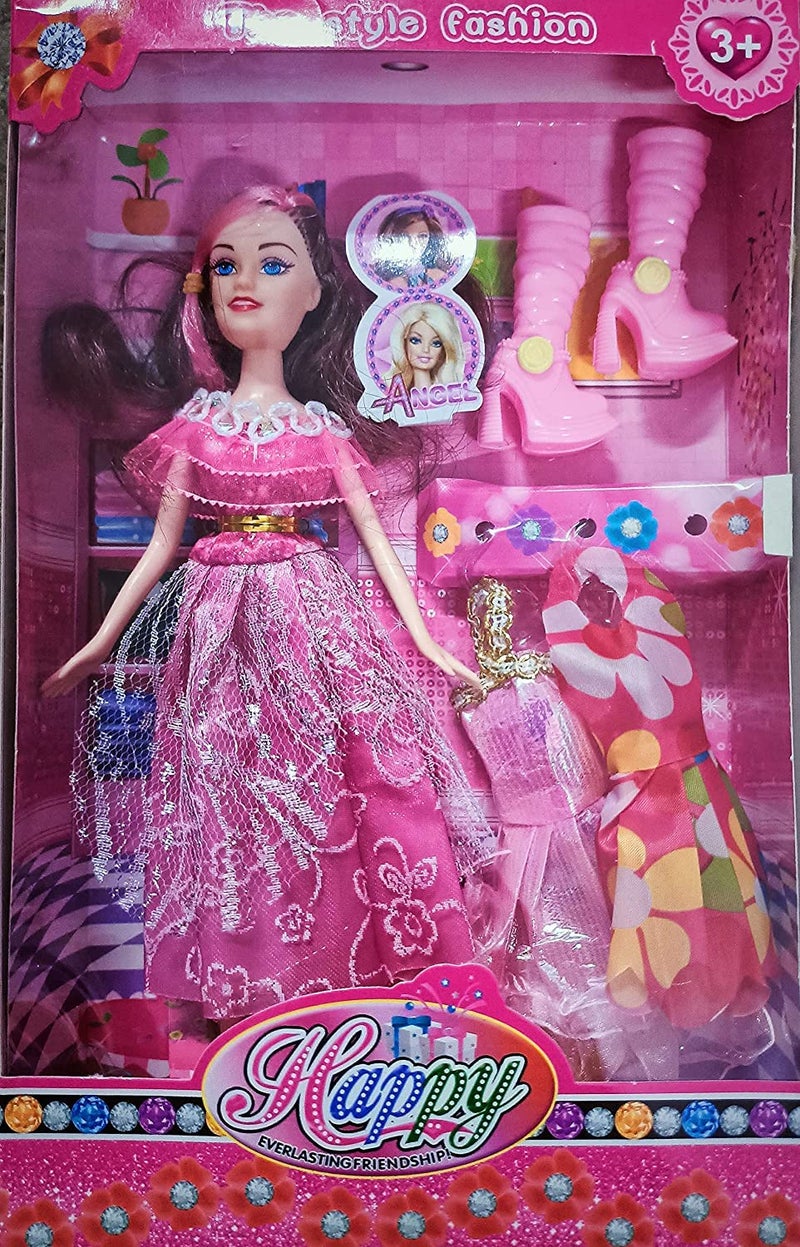 Cri8Hub Combo Trending New Happy Fashion Doll Set with Accessories Playset & Dolls House for Girls, Dolls Set for Kids Girls and Boys(Dolls for Girls) - Image 2