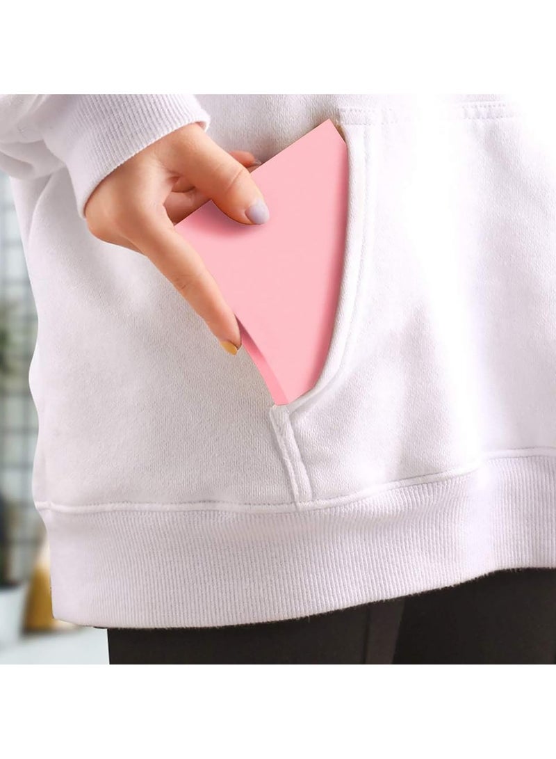 فوميمو 400 قطعة من الملاحظات اللاصقة، ورق ملاحظات فائق الالتصاق 75mm x 75mm، علامات تبويب للكتب، وسادات ذاتية اللصق بالوان زاهية، 2 ضعف قوة اللصق، سهلة التركيب للمنزل واللوازم المدرسية والمنتجات المكتبية - Image 4