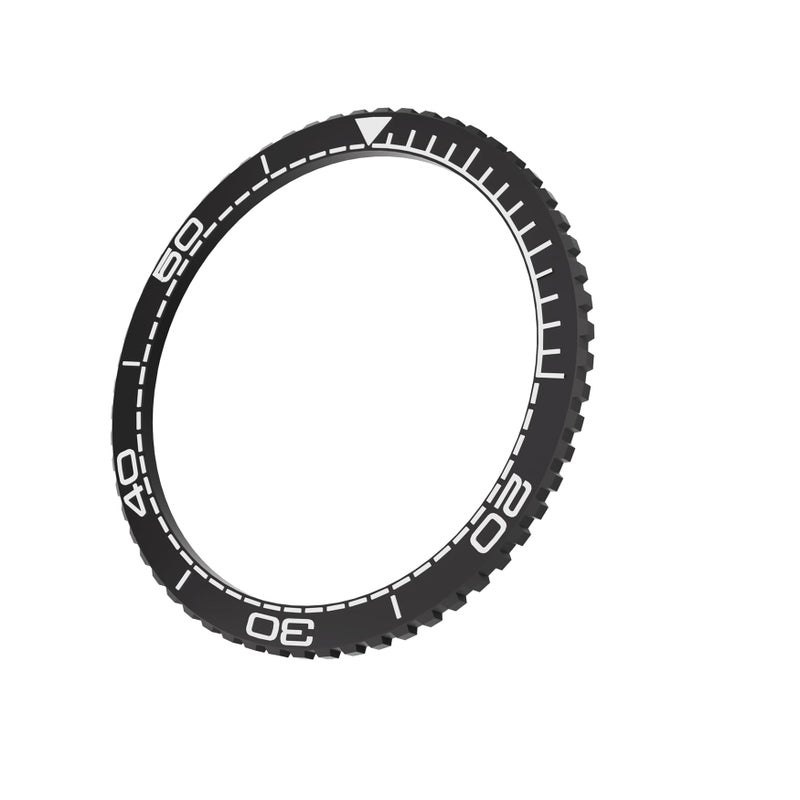 Dado ساعة سامسونج جالكسي ألترا 47 مم حافظة حلقة الإطار المعدني، غطاء حلقة الوقت المعدنية، أسود - Image 1