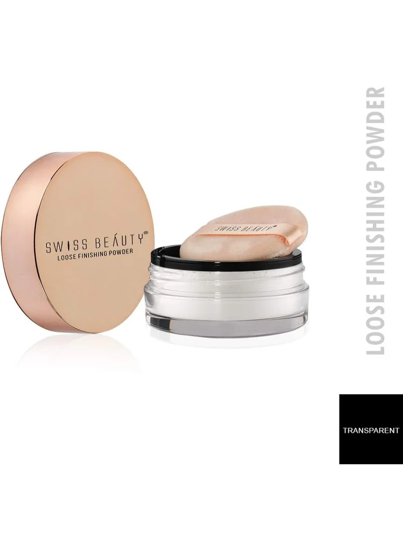 سويس بيوتي Swiss Beauty Ultra Fine Loose Finish Powder, Face Makeup, Shade-06 Transparent, 8gm