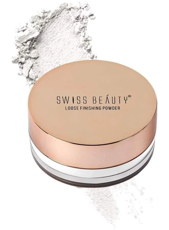 سويس بيوتي Swiss Beauty Ultra Fine Loose Finish Powder, Face Makeup, Shade-06 Transparent, 8gm
