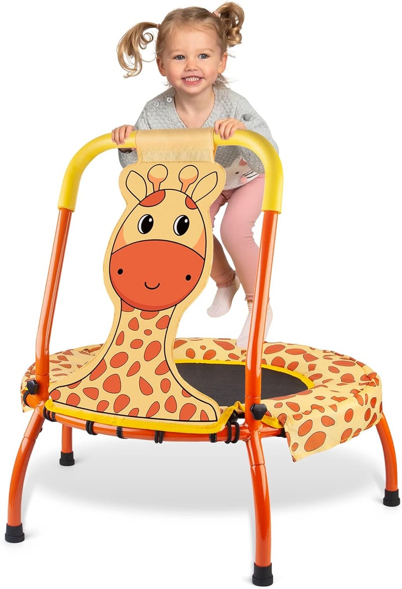 Yeeeasy Toddler Trampoline Baby Trampoline - Mini Trampolines for Kids 1 Year Plus Nursery Toy Gifts, Baby Gifts for Boys and Girls, Indoor and Outdoor, Giraffe - Image 1