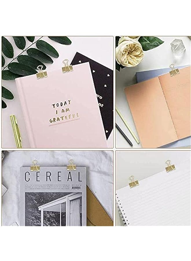 RYNX 72  Binder Cli and Paper Cli Push Pins Tacks SetsPaper Clam Papercli Office Cli Set Office Statiry Set Office Supplies Set for Student School Home Desk Organizer Supplies - Image 4