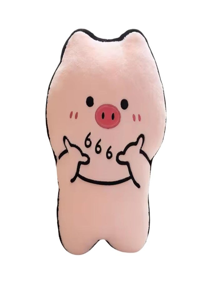 TechMax Solution Cute Girly Heart Pig Plush Pillow Soft Kawaii Cushion Toy for Kids Gift Bedroom Decor - Image 1