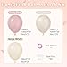 Leraqertra 134pcs Dusty Pink Balloon Arch Kit Dusty Pink Sand White Balloons for Boho Wedding Bridal Baby Shower Birthday Party Decorations - Image 4