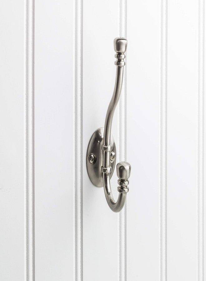 Elements YD50-518SN Sedona 5-3/16" Traditional Double Prong Robe Hook