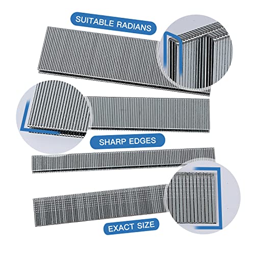 SITLDY 18 Gauge 1600-Count, 1/4 Inch Narrow Crown Staples (1/2"+3/4"+1") and Brad Nails (5/8"), 400 per Size, Galvanized - Image 4