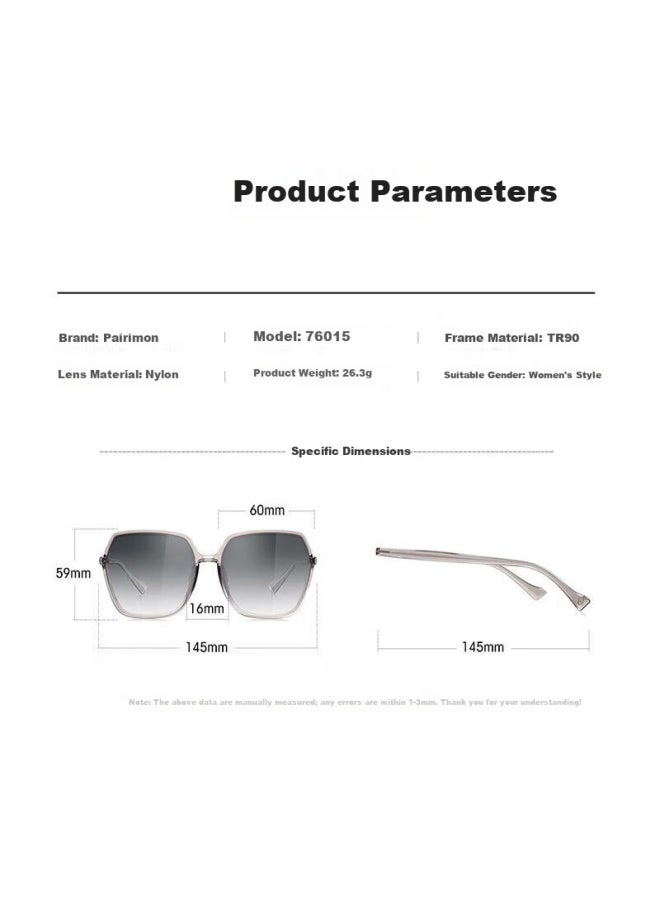 Parim Hd Color Sungl For Women Trendy Korean Style No-makeup Look Face Slimming Uv Protection Sunshade Sungl 76015 - Image 4