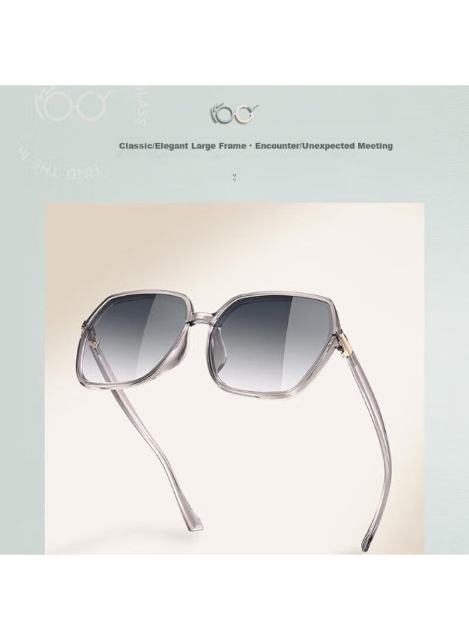 Parim Hd Color Sungl For Women Trendy Korean Style No-makeup Look Face Slimming Uv Protection Sunshade Sungl 76015 - Image 3