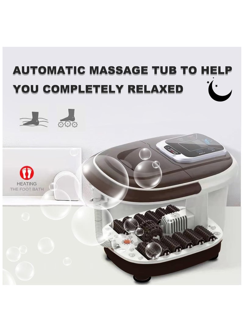 جهاز تدليك القدم الكهربائي وحمام حوض عميق للباديكير اليكتريك متعدد الألوان - Image 3