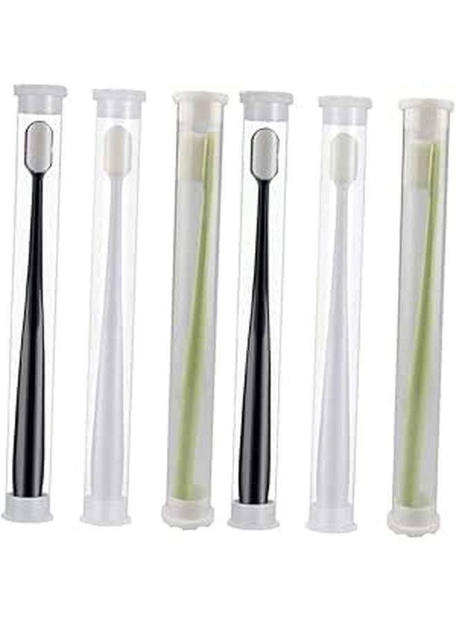 Nano Toothbrush 6 Pack Portable Travel Oral Care For Sensitive Gums - Image 1