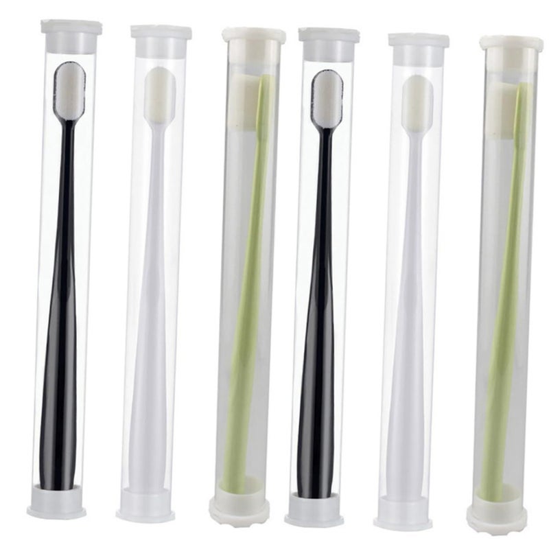 Nano Toothbrush 6 Pack Portable Travel Oral Care For Sensitive Gums - Image 2