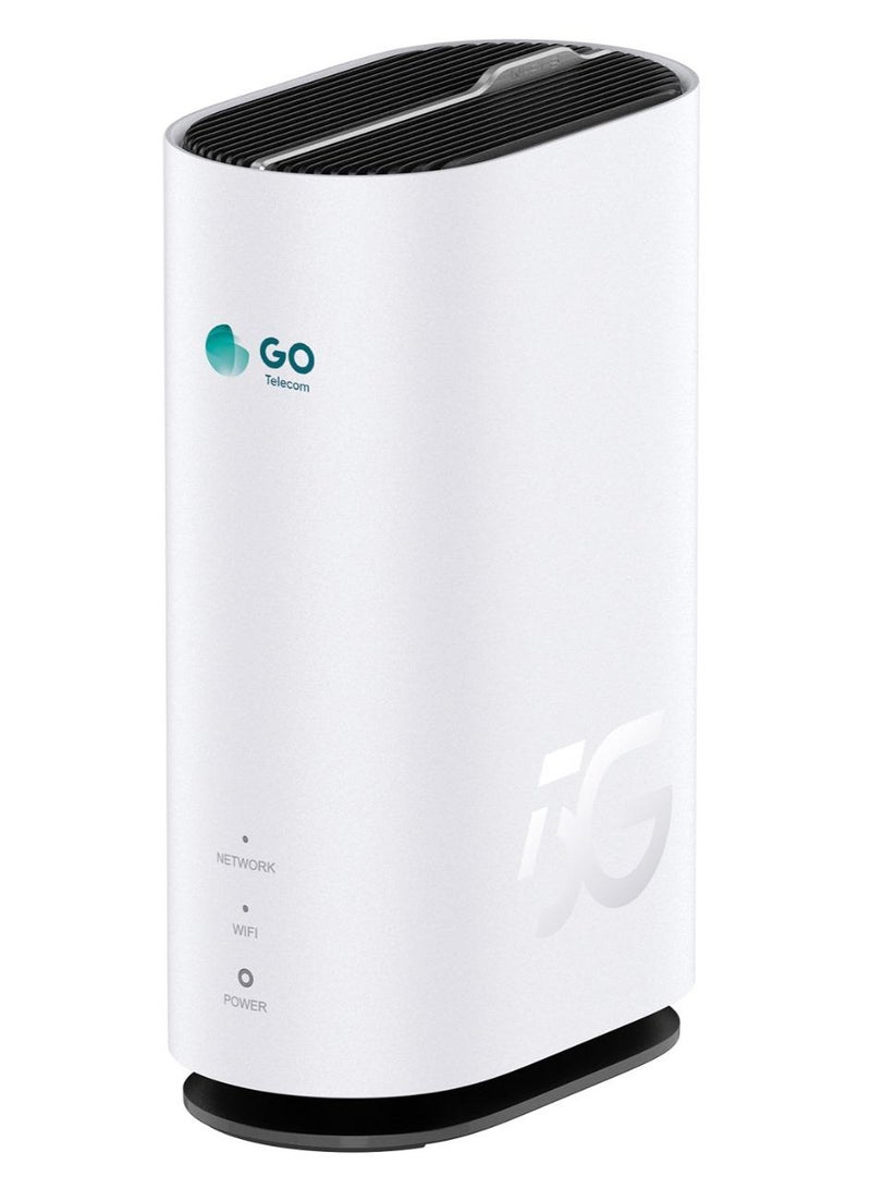 GO Telecom GO ZTE G5C 5G Home Router, Dual band, Up to 1.8 Gbps,With Unlimited 3 Months Internet Subscription, White - Image 1
