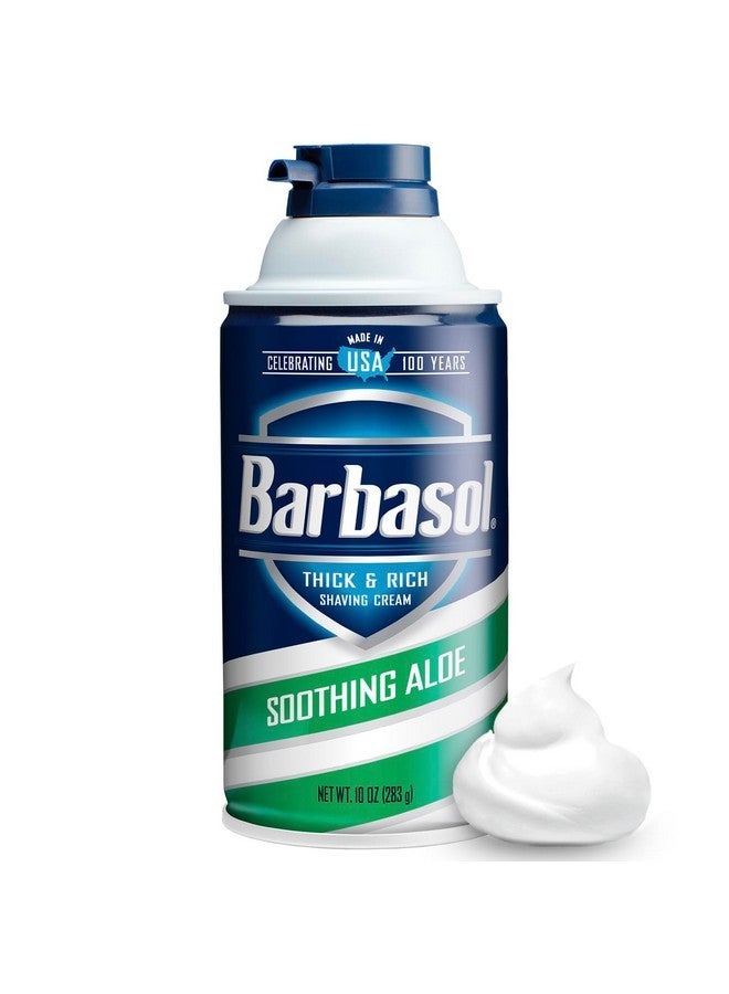 Barbasol Soothing Aloe Thick & Rich Shaving Cream 10 Oz (Pack of 12) - Image 2