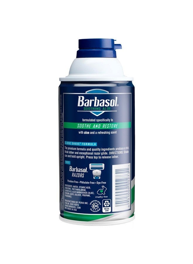 Barbasol Soothing Aloe Thick & Rich Shaving Cream 10 Oz (Pack of 12) - Image 3