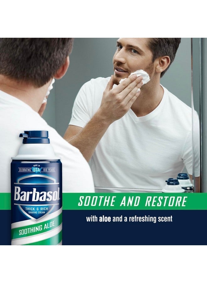 Barbasol Soothing Aloe Thick & Rich Shaving Cream 10 Oz (Pack of 12) - Image 5