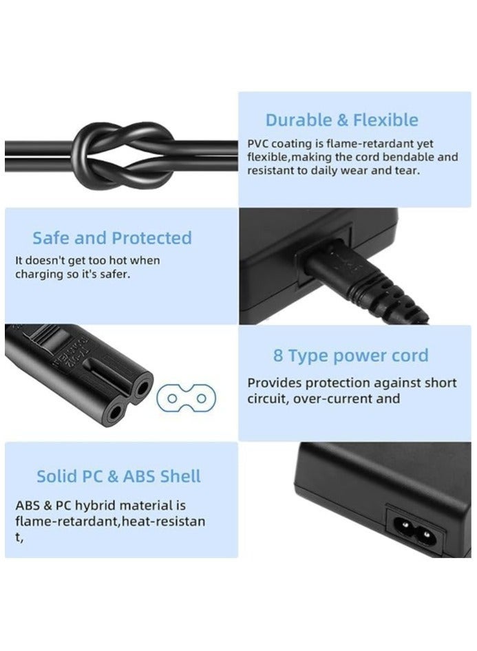Arabest LC-E10 Battery Charger for Canon LC-E10 LC-E10C LC-E10E Batteries for Canon EOS Rebel T7 T6 T5 T3 T100 4000D 3000D 2000D 1500D 1300D 1200D 1100D Cameras Battery Quick Chargers with Power Supply Cord - Image 5