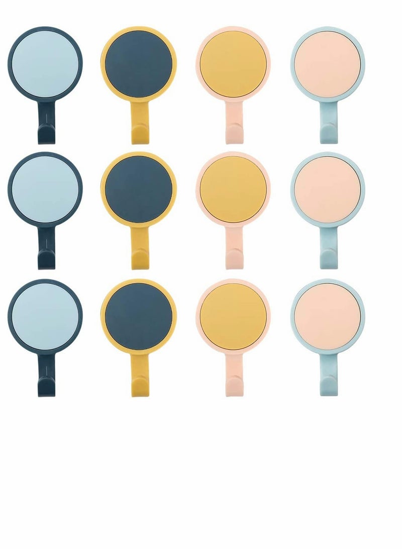 KASTWAVE Self Adhesive Hooks Wall Door Key Clothes Hook Holder Rack Decorative Accessories Home Decor Gift (12 Pcs) - Image 1