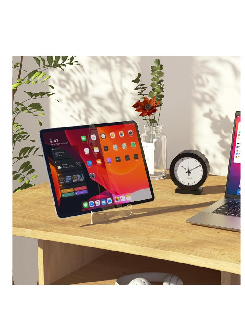 Raxoom 5 Pack Acrylic Display Stand, Plate Stand for Display, Clear Easel Stand, Display Holder for Card, Frame, Picture, Magazine, Book, CD, Phone (Small/ 3 Inch) - Image 3