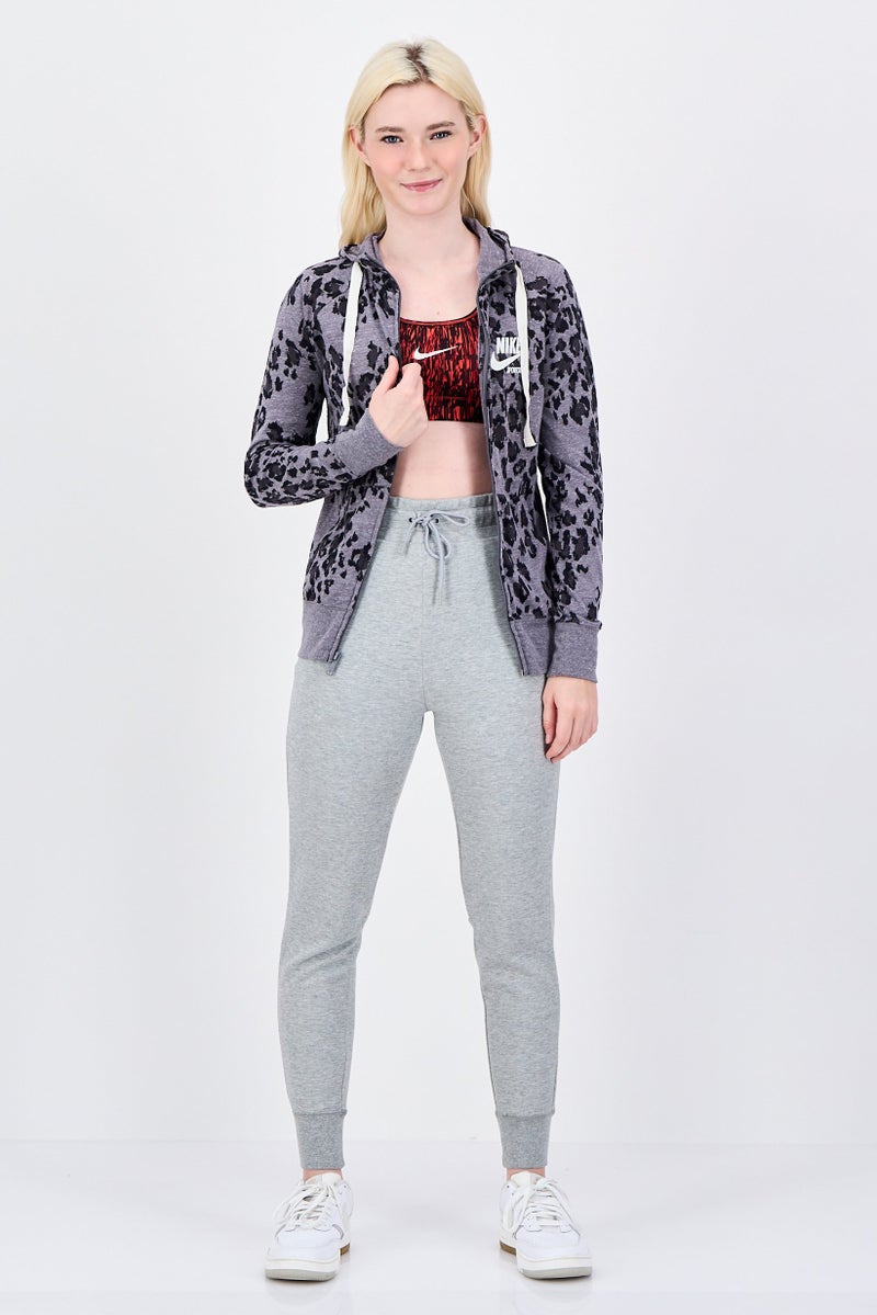 Nike هودي خارجي طويل الأكمام للنساء بتصميم قياسي، متعدد الألوان - Image 4