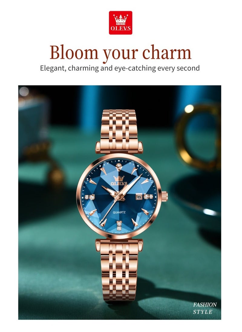 أوليفز Watches for Women Stainless Steel Quartz Water Resistant Analog Watch 32mm 5536 - Image 5