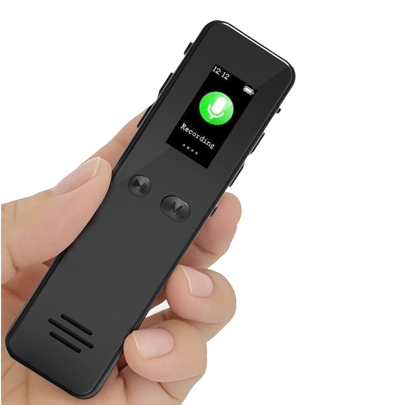 مسجل صوت رقمي بشاشة ملونة مقاس 0.96 بوصة محمول بتسجيل صوت أحادي المفتاح ومشغل MP3 بسعة 64 جيجا بايت - Image 5