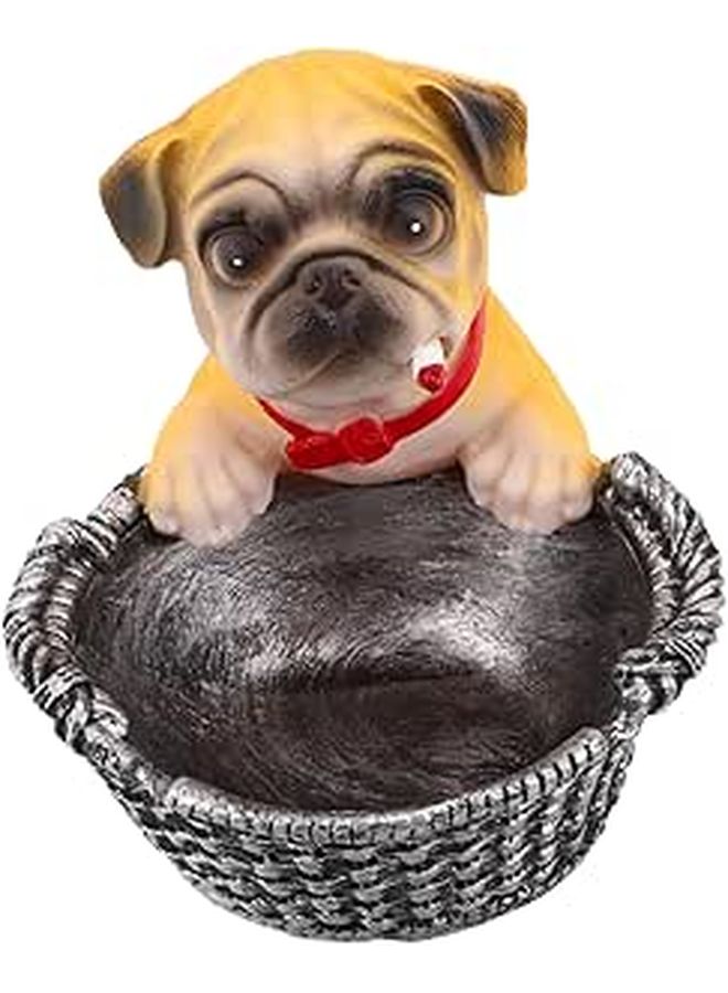 Unique Dog Resin Ashtray Desktop Holder Quirky Home Patio Decor Accessory - Image 1