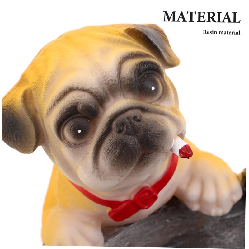 Unique Dog Resin Ashtray Desktop Holder Quirky Home Patio Decor Accessory - Image 4
