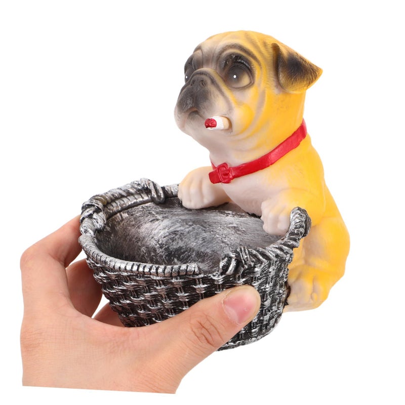 Unique Dog Resin Ashtray Desktop Holder Quirky Home Patio Decor Accessory - Image 5