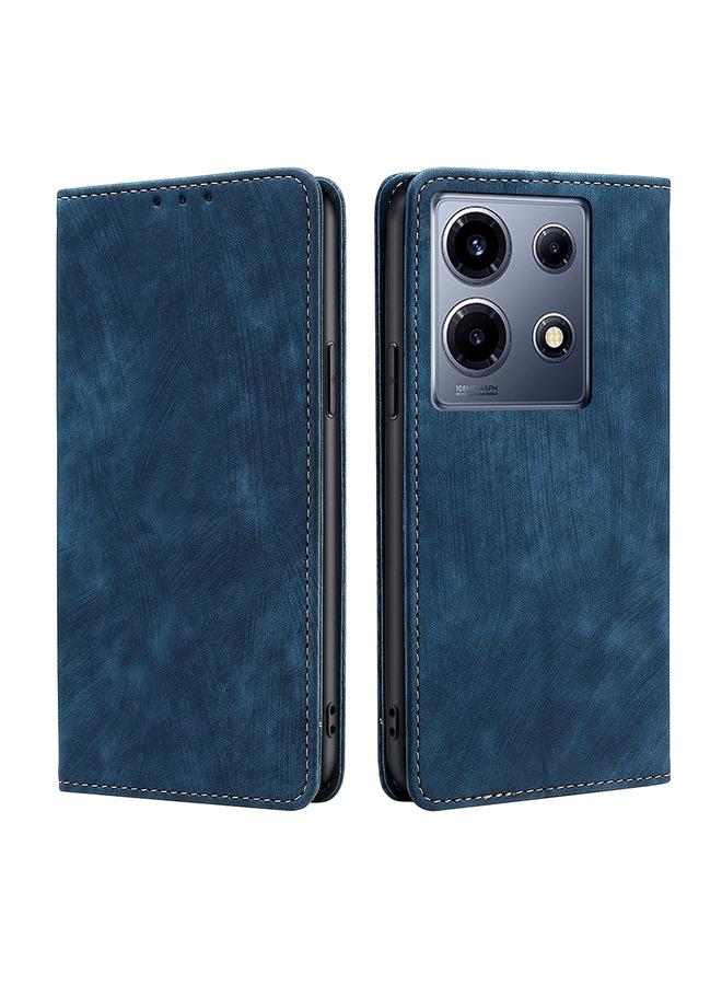 زبون جراب لهاتف Infinix Note 30 VIP 5G RFID مضاد للسرقة مصنوع من الجلد المغناطيسي - Image 1