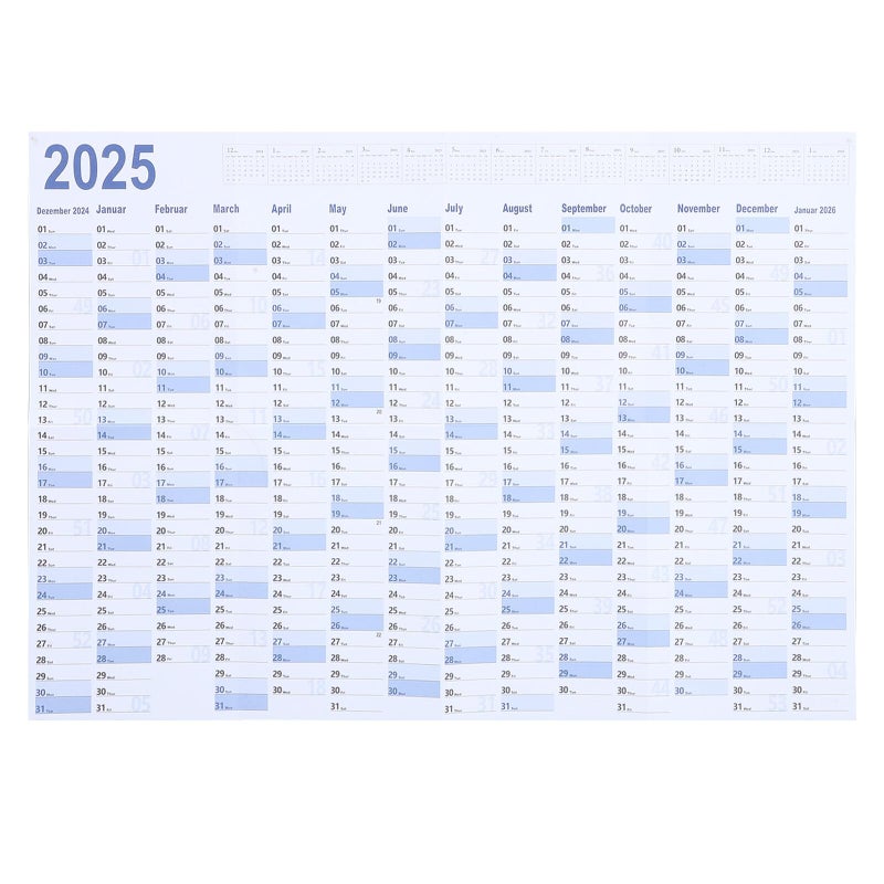 2025 Wall Calendar Planner With Daily Agenda For Home And Office Organization - Image 2