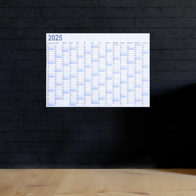 2025 Wall Calendar Planner With Daily Agenda For Home And Office Organization - Image 5