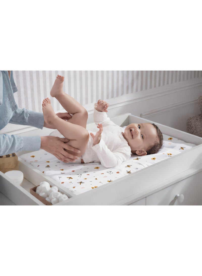 Hummingbird Premium Waterproof Baby Changing Mat – Soft Portable Diaper Changing Pad with Easy-Clean Surface for Newborn & Toddler, Butterflies Design - Image 2